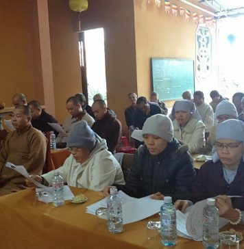 Quế Sơn: Ban trị sự GHPGVN huyện họp tổng kết Phật sự năm 2014