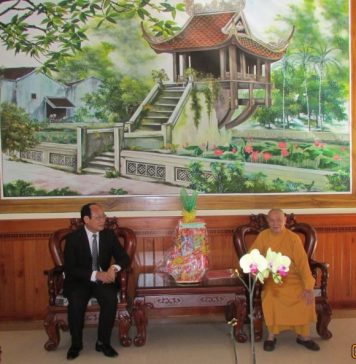 Ủy Ban MTTQVN tỉnh chúc tết lãnh đạo Ban Trị Sự GHPGVN tỉnh