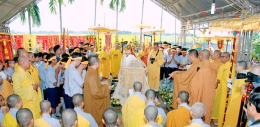 Điện Bàn: Lễ Phụng tống kim quan cố Ni trưởng TN Hạnh Nguyện nhập Bảo tháp