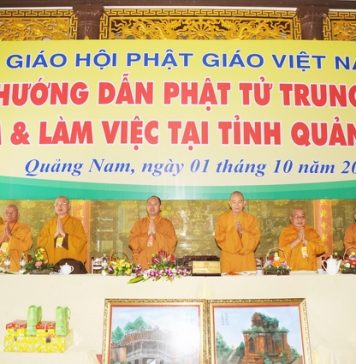 Ban Hướng dẫn Phật tử T.Ư thăm và làm việc tại Quảng Nam
