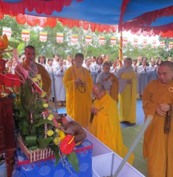 Phú Ninh: Chùa Tân Bình đặt đá xây dựng giảng đường