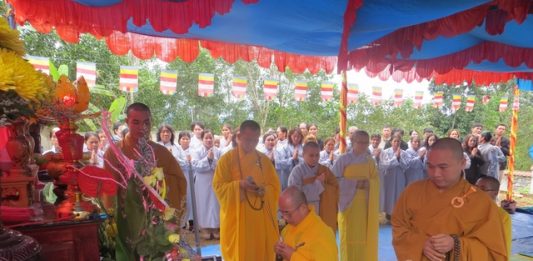 Phú Ninh: Chùa Tân Bình đặt đá xây dựng giảng đường