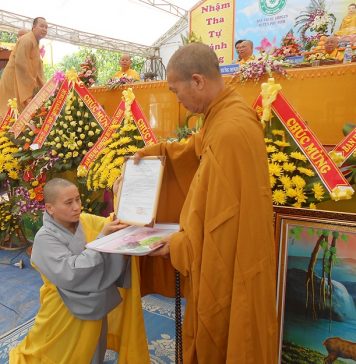 Phú Ninh: Bổ nhiệm trụ trì và đặt đá xây chùa Viên Thánh