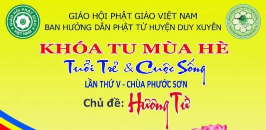 Duy Xuyên: Thông báo tổ chức khóa tu mùa hè 2016