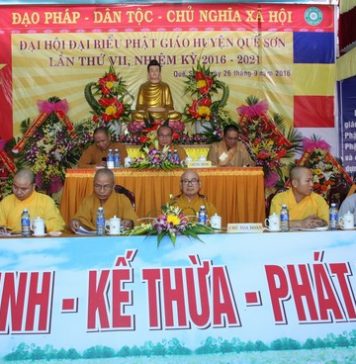 Quế Sơn: Đại hội Phật giáo huyện lần VII nhiệm kỳ 2016-2021