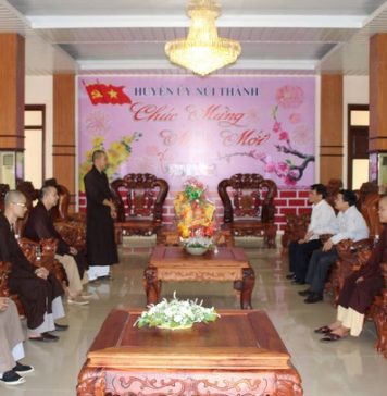 Núi Thành: BTS PG huyện chúc Tết các cơ quan chính quyền