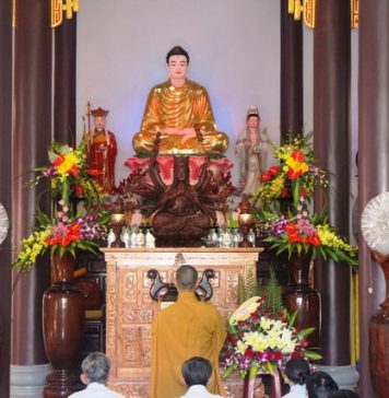 Phú Ninh: Lễ an vị tôn tượng Phật tại chùa Minh Đức