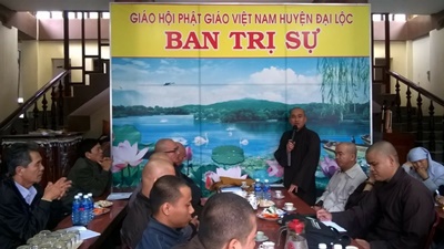 Đại Lộc: Phật giáo huyện họp triển khai công tác Phật sự 6 tháng đầu năm