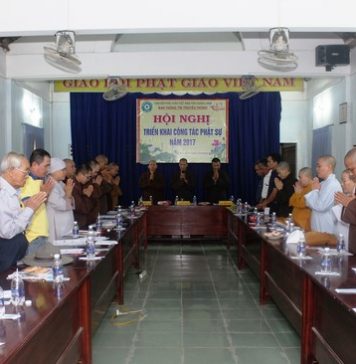 Ban TT-TT PG Quảng Nam triển khai công tác Phật sự năm 2017