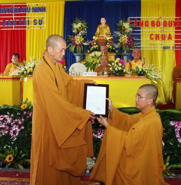 Phú Ninh: Bổ nhiệm trụ trì chùa Dương Đàn