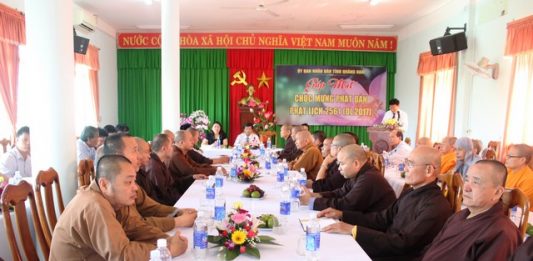 Lãnh đạo tỉnh Quảng Nam tổ chức buổi gặp mặt chúc mừng Phật đản PL.2561 – DL.2017