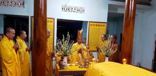 Nông Sơn: Lễ nhập kim quan Thượng tọa Thích Đồng Lý