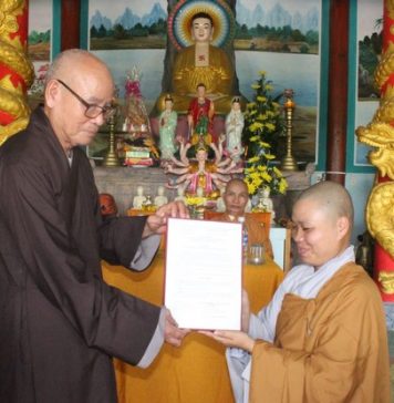 Nông Sơn: Bổ nhiệm trụ trì chùa Quế Phước