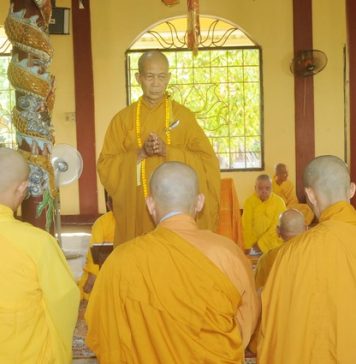 Chư Tăng Quảng Nam trang nghiêm tác pháp Tự tứ mãn hạ sau 3 tháng an cư
