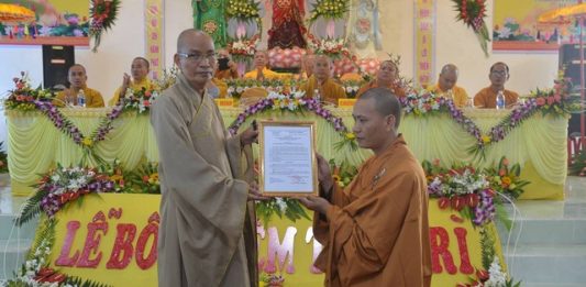 Duy Xuyên: Bổ nhiệm trụ trì chùa Duy Trung