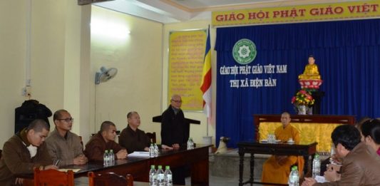 Ban Thường trực BTS PG tỉnh thăm Phật giáo Điện Bàn