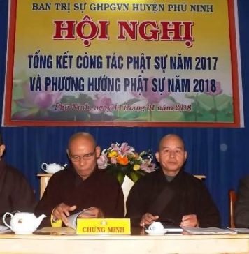 Phú Ninh: BTS PG huyện tổng kết công tác Phật sự 2017
