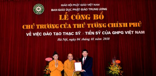 Chính phủ chấp thuận cho GHPGVN đào tạo sau Đại học