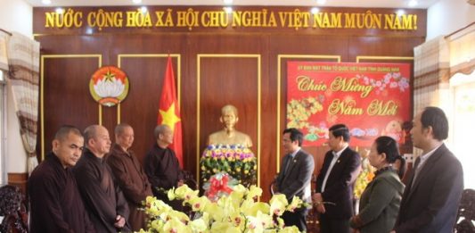 BTS Phật giáo Quảng Nam chúc Tết các cơ quan