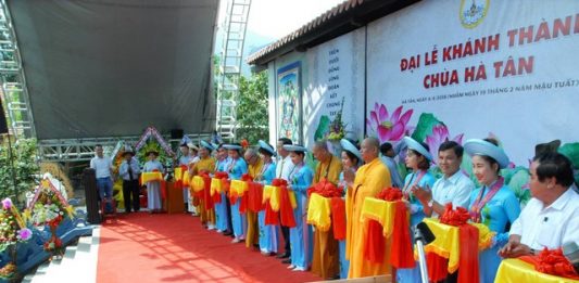 Đại Lộc: Trọng thể khánh thành chùa Hà Tân