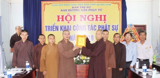 Ban HDPT Quảng Nam ra mắt nhân sự, triển khai Phật sự năm 2018