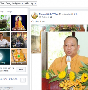 Thông báo về việc giả mạo Facebook TT.Thích Phước Minh