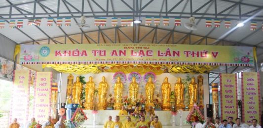 Duy Xuyên: Phật giáo huyện tổ chức khóa tu an lạc lần thứ 5 tại chùa Duy Trung