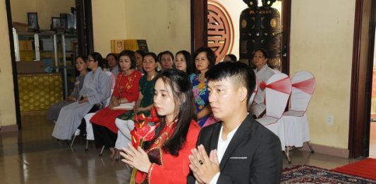 Núi Thành: Đôi bạn trẻ tổ chức hằng thuận tại chùa Hòa Mỹ