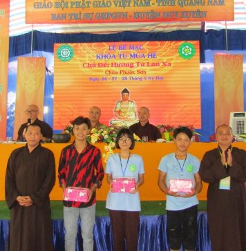 Duy Xuyên: Bế mạc khóa tu mùa hè “Hương từ lan xa” tại chùa Phước Sơn