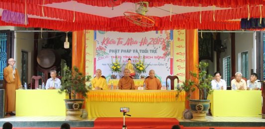Duy Xuyên: Chùa Phổ Châu khai mạc khóa tu mùa hè “Thức tỉnh mục đích sống”