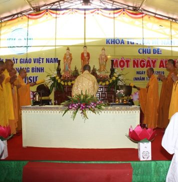 Thăng Bình: BTS PG huyện tổ chức khóa tu một ngày an lạc tại chùa Giác Thanh