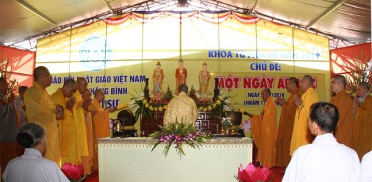 Thăng Bình: BTS PG huyện tổ chức khóa tu một ngày an lạc tại chùa Giác Thanh