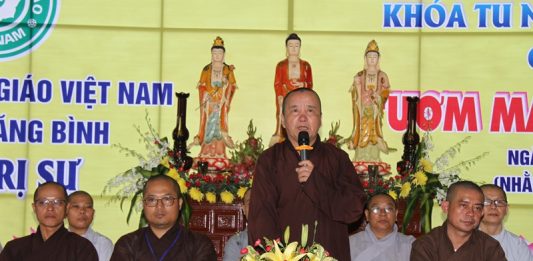 Thăng Bình: Bế mạc khóa tu mùa hè “Ươm mầm tuệ giác ” tại chùa Giác Thanh