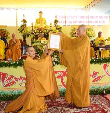 Phú Ninh: Lễ công bố quyết định bổ nhiệm trụ trì và đặt đá trùng tu chùa Lam Điền