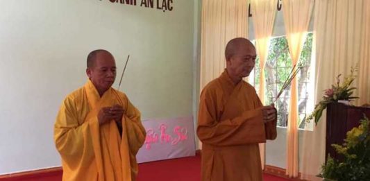 Thăng Bình: Ban Trị Sự Phật giáo Quảng Nam viếng tang NS. Thích Nữ Pháp Huệ