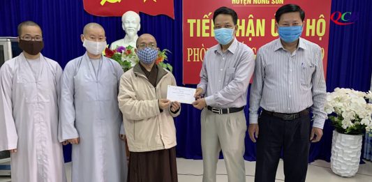 Video QCB: Phật giáo miền núi Nông Sơn ủng hộ chống dịch Covid-19