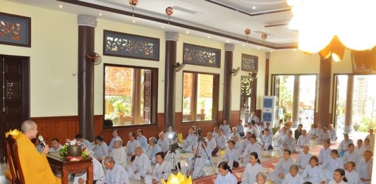 Thăng Bình: Chùa Giác Nguyên tổ chức khóa tu “Một ngày an lạc”