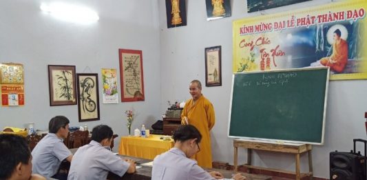 GĐPT Quảng Nam tiếp tục học chương trình năm thứ 4 khóa bậc Lực V Trung ương tại chùa Lầu