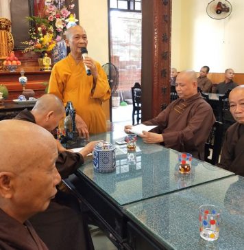 Tam Kỳ: Chư Tăng họp bàn chuẩn bị tác pháp kết giới an cư tại chùa Hòa An