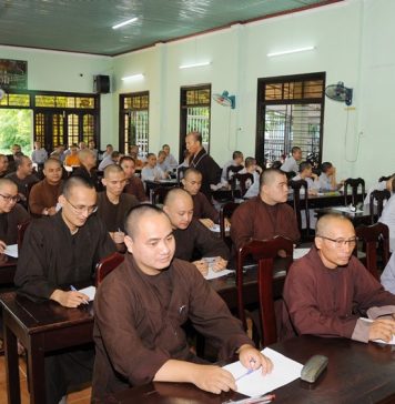 Trường Phật học Quảng Nam tổ chức kỳ thi tốt nghiệp lớp Trung cấp Phật học khóa VII (2017 – 2020)