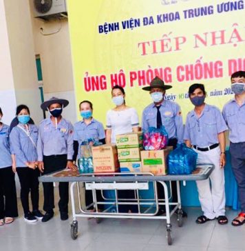 Núi Thành: Ban điều hành GĐPT huyện Núi Thành hỗ trợ công tác phòng chống dịch.