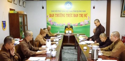 Ban Thường trực Ban Trị Sự Phật giáo tỉnh Quảng Nam họp triển khai Phật sự