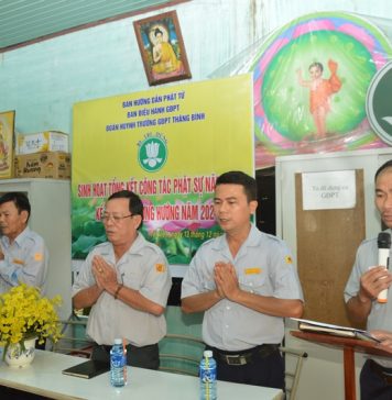 Thăng Bình: Đoàn huynh trưởng GĐPT huyện tổng kết năm 2020 và triển khai công tác Phật sự năm 2021