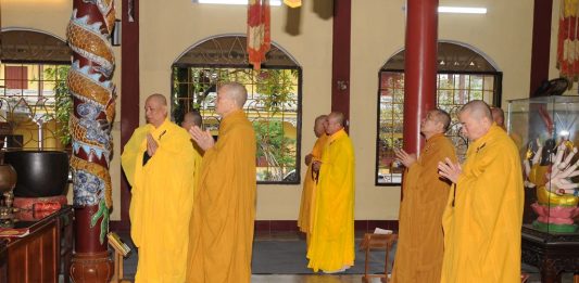 Chư Tăng bố-tát kỳ cuối năm Canh Tý tại Tổ đình Tịnh Độ