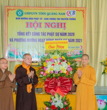Ban Hướng dẫn Phật tử và Ban Thông tin Truyền thông Phật giáo tỉnh Quảng Nam tổng kết Phật sự năm 2020 và triển khai hoạt động năm 2021
