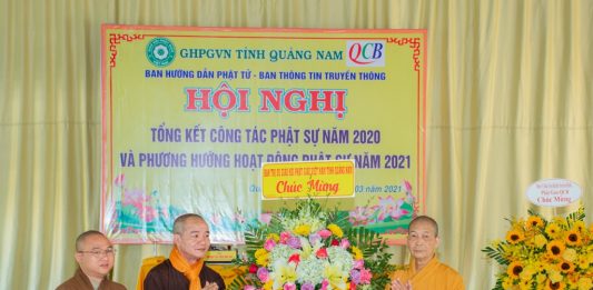 Ban Hướng dẫn Phật tử và Ban Thông tin Truyền thông Phật giáo tỉnh Quảng Nam tổng kết Phật sự năm 2020 và triển khai hoạt động năm 2021