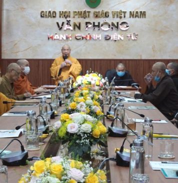 Lần đầu tiên Trung ương GHPGVN họp trực tuyến giữa 2 Trung tâm Điều hành điện tử Hà Nội, TP.HCM