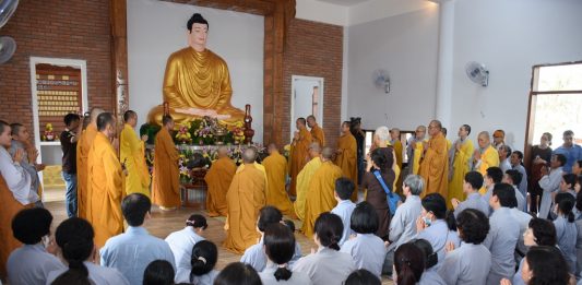 Phú Ninh: Chùa Chiên Đàn thỉnh Phật an vị và chú nguyện rót đồng đúc đại hồng chung