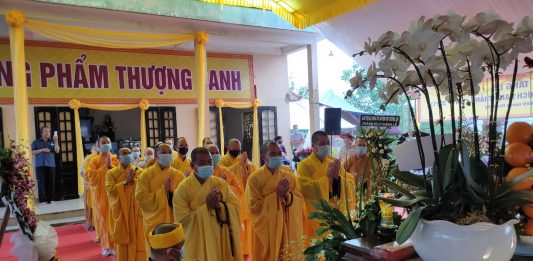 Núi Thành: BTS PG huyện viếng tang Thượng tọa Thích Hạnh Thắng tại TP.Đà Nẵng