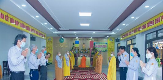 Điện Bàn: Phật giáo thị xã trang nghiêm tổ chức lễ Phật đản tại VP BTS (chùa Pháp Hoa)